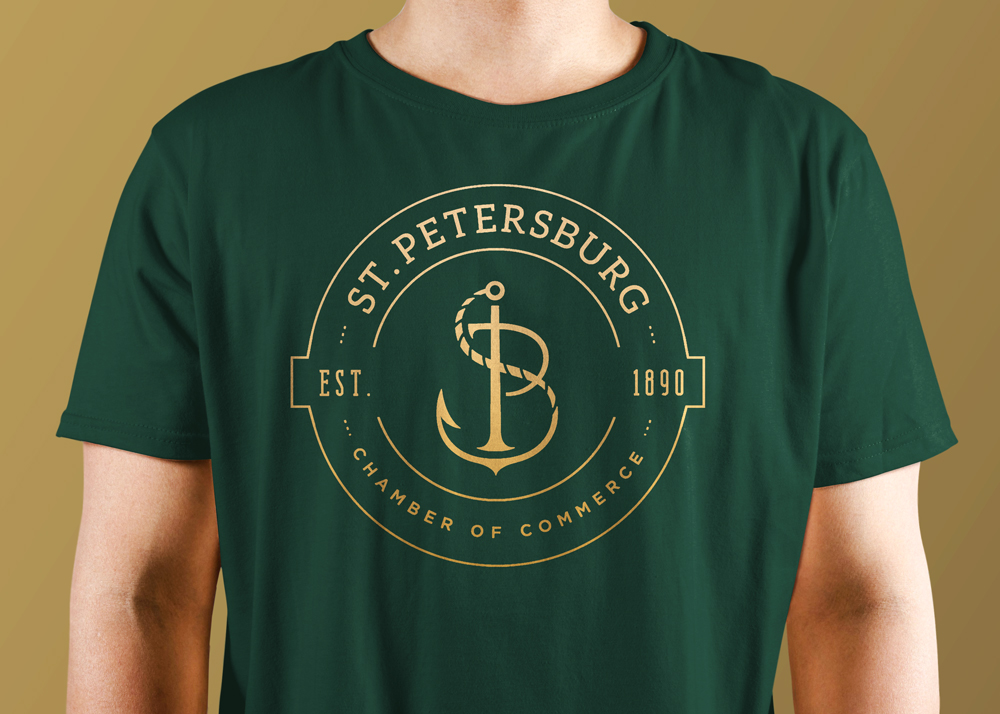 St. Petersburg Chamber of Commerce: Logo Design on T-Shirt